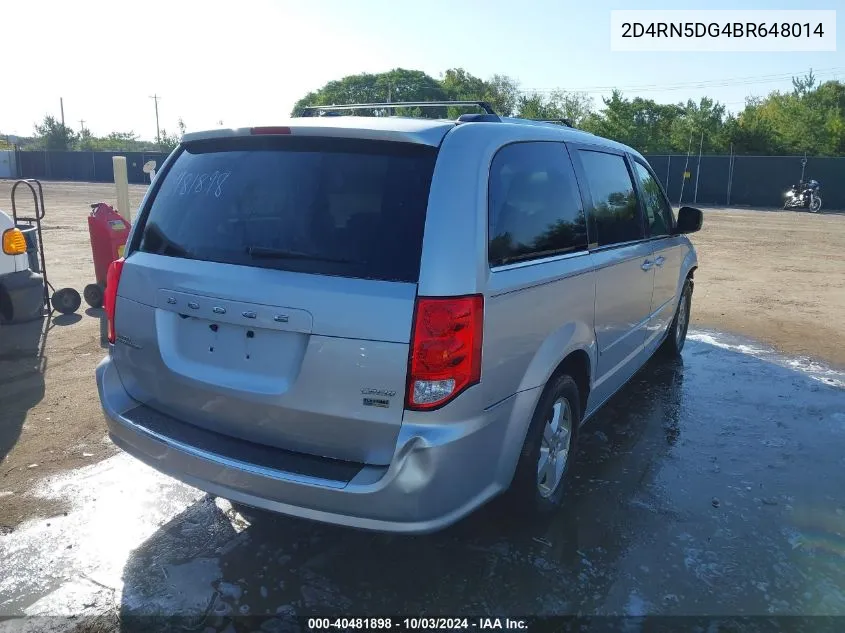 2011 Dodge Grand Caravan Crew VIN: 2D4RN5DG4BR648014 Lot: 40481898