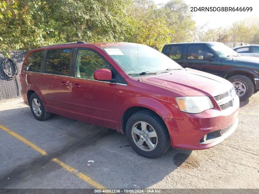 2011 Dodge Grand Caravan Crew VIN: 2D4RN5DG8BR646699 Lot: 40552236