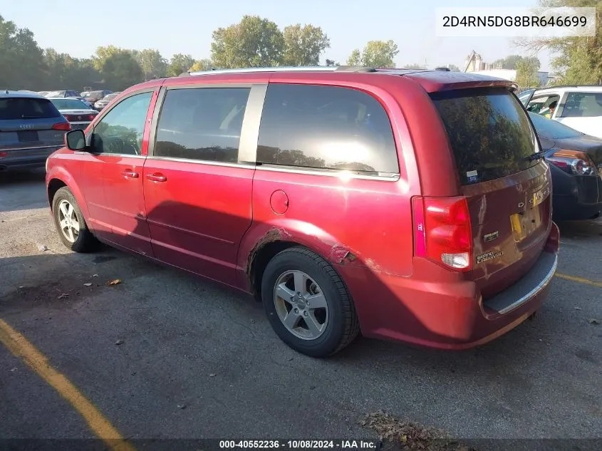 2011 Dodge Grand Caravan Crew VIN: 2D4RN5DG8BR646699 Lot: 40552236