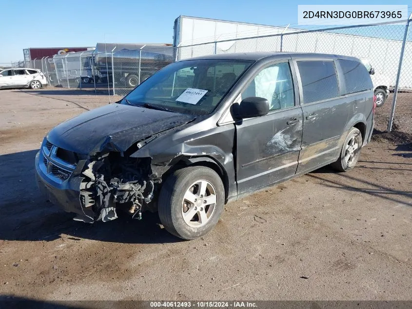 2011 Dodge Grand Caravan Mainstreet VIN: 2D4RN3DG0BR673965 Lot: 40612493