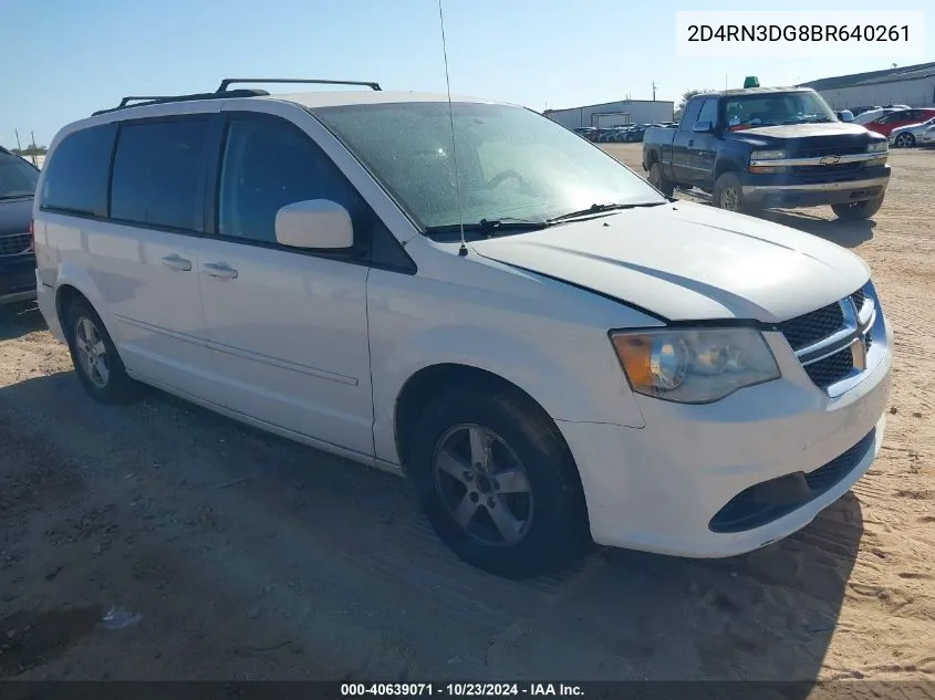 2011 Dodge Grand Caravan Mainstreet VIN: 2D4RN3DG8BR640261 Lot: 40639071