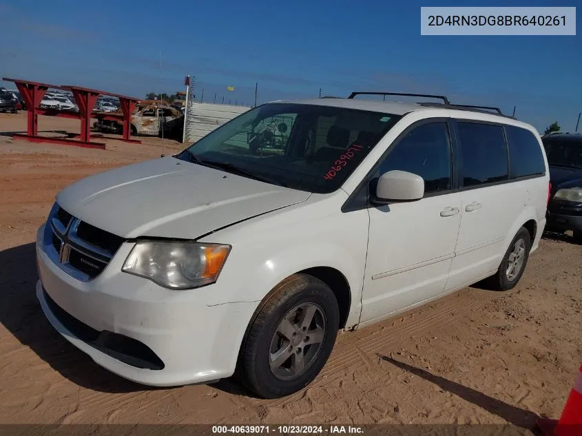 2011 Dodge Grand Caravan Mainstreet VIN: 2D4RN3DG8BR640261 Lot: 40639071