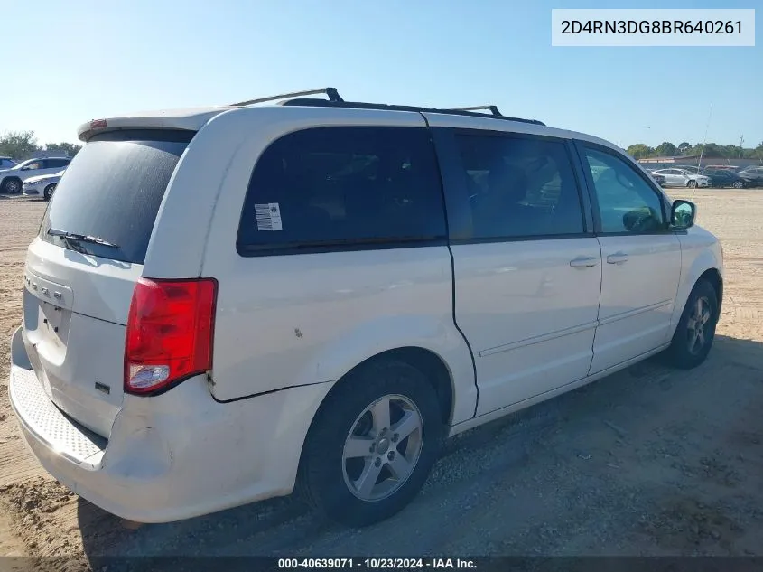 2011 Dodge Grand Caravan Mainstreet VIN: 2D4RN3DG8BR640261 Lot: 40639071