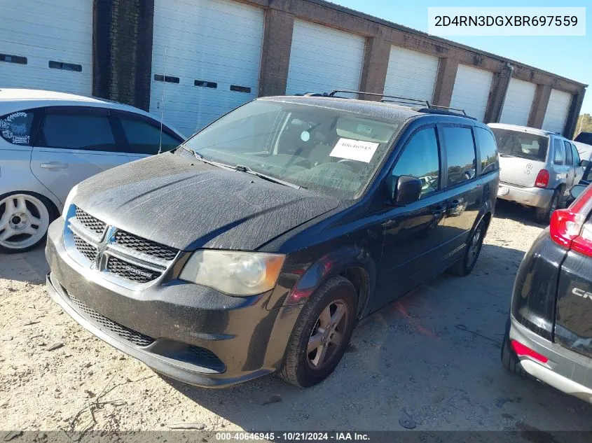 2011 Dodge Grand Caravan Mainstreet VIN: 2D4RN3DGXBR697559 Lot: 40646945