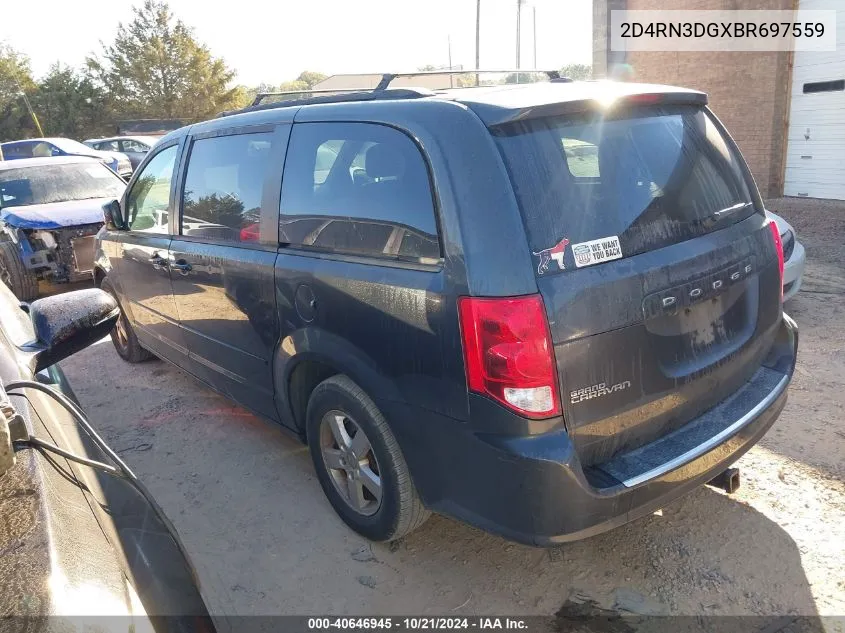 2011 Dodge Grand Caravan Mainstreet VIN: 2D4RN3DGXBR697559 Lot: 40646945