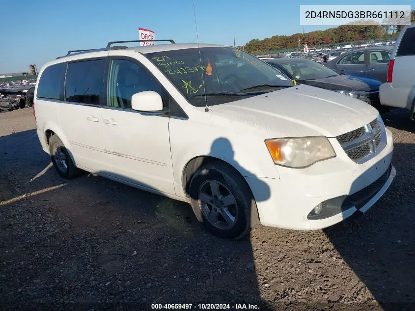 2011 Dodge Grand Caravan Crew VIN: 2D4RN5DG3BR661112 Lot: 40659497