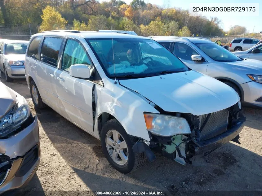 2011 Dodge Grand Caravan Mainstreet VIN: 2D4RN3DG0BR729175 Lot: 40662369