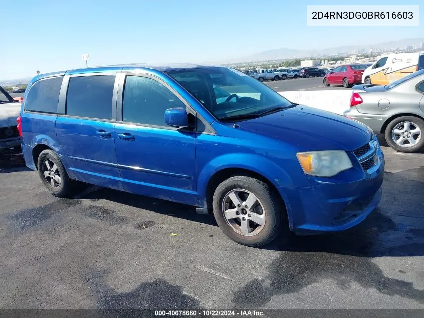 2011 Dodge Grand Caravan Mainstreet VIN: 2D4RN3DG0BR616603 Lot: 40678680