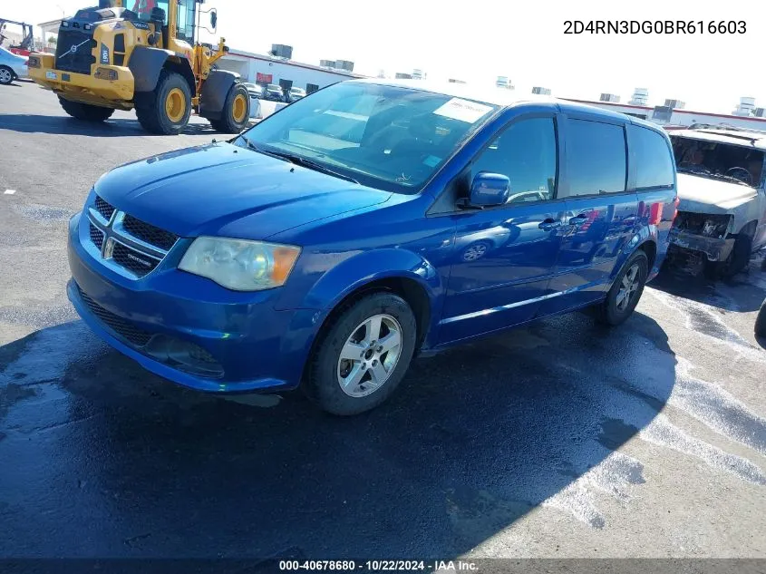 2011 Dodge Grand Caravan Mainstreet VIN: 2D4RN3DG0BR616603 Lot: 40678680