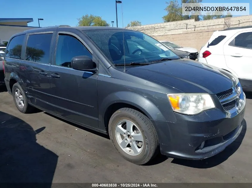 2011 Dodge Grand Caravan Crew VIN: 2D4RN5DGXBR647854 Lot: 40683838