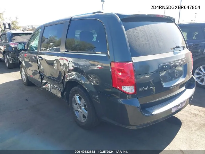 2011 Dodge Grand Caravan Crew VIN: 2D4RN5DGXBR647854 Lot: 40683838