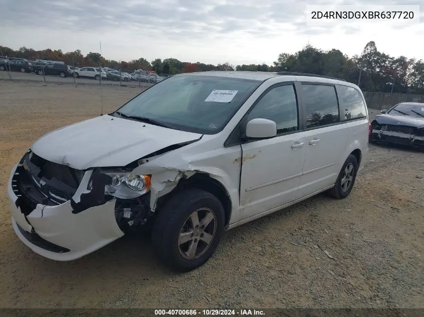 2011 Dodge Grand Caravan Mainstreet VIN: 2D4RN3DGXBR637720 Lot: 40700686