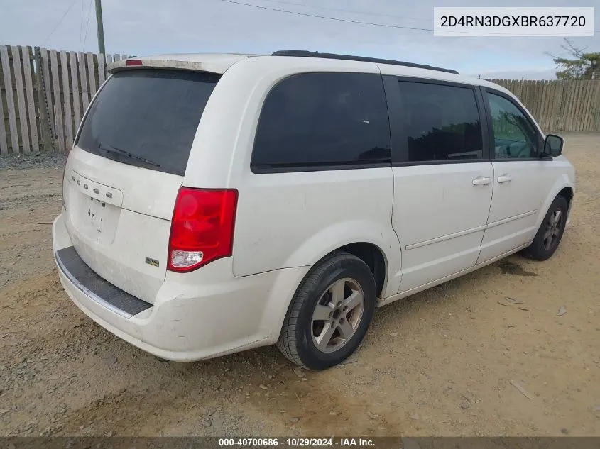 2011 Dodge Grand Caravan Mainstreet VIN: 2D4RN3DGXBR637720 Lot: 40700686