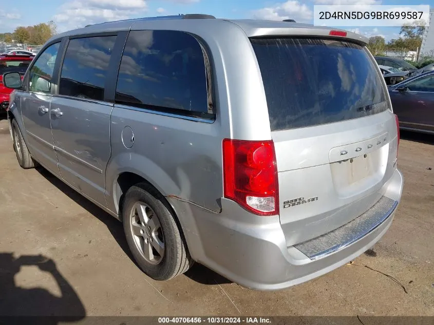 2011 Dodge Grand Caravan Crew VIN: 2D4RN5DG9BR699587 Lot: 40706456