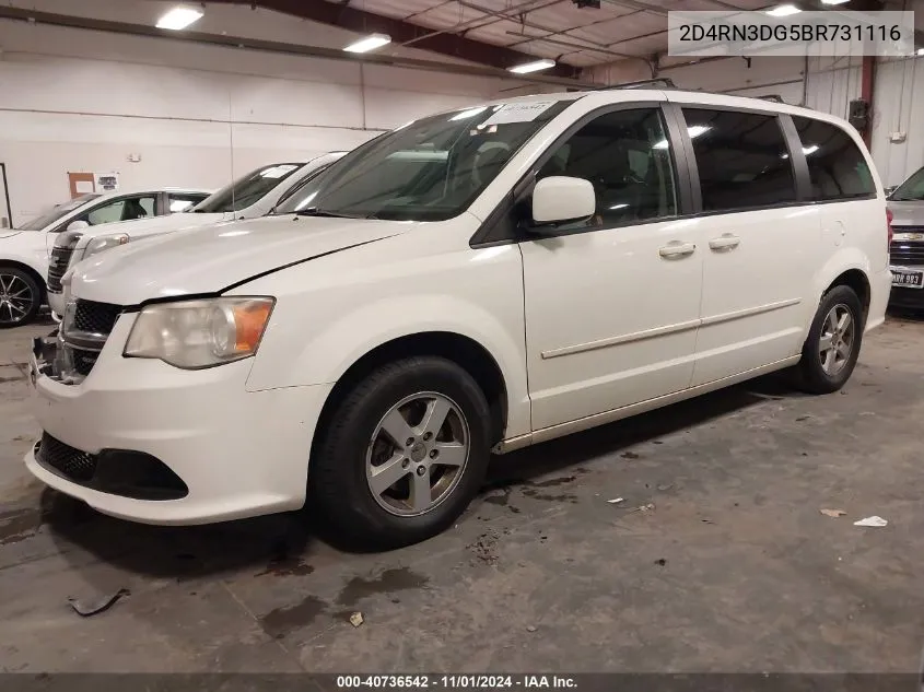 2011 Dodge Grand Caravan Mainstreet VIN: 2D4RN3DG5BR731116 Lot: 40736542