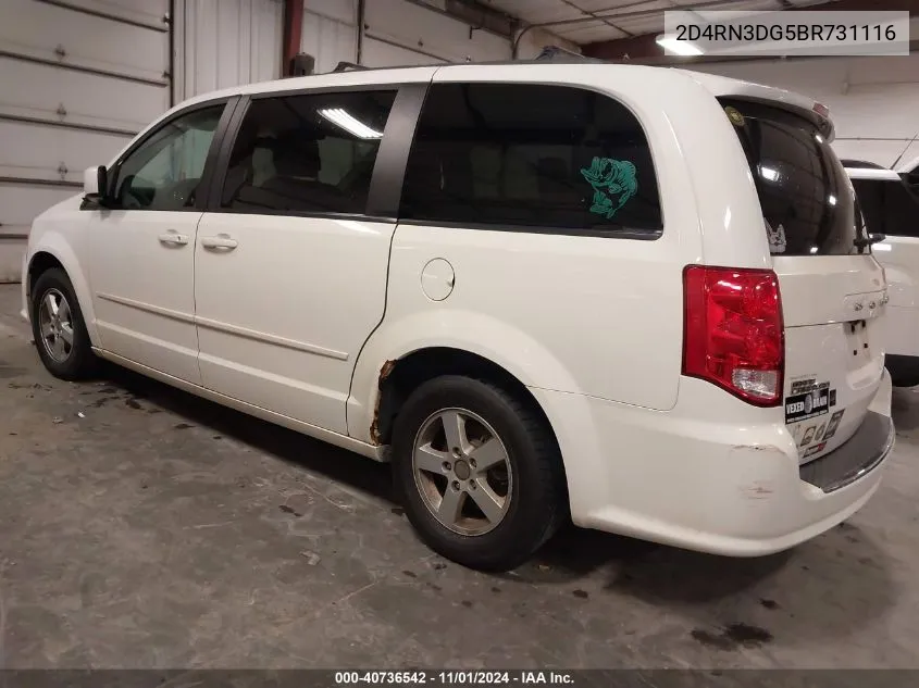 2011 Dodge Grand Caravan Mainstreet VIN: 2D4RN3DG5BR731116 Lot: 40736542