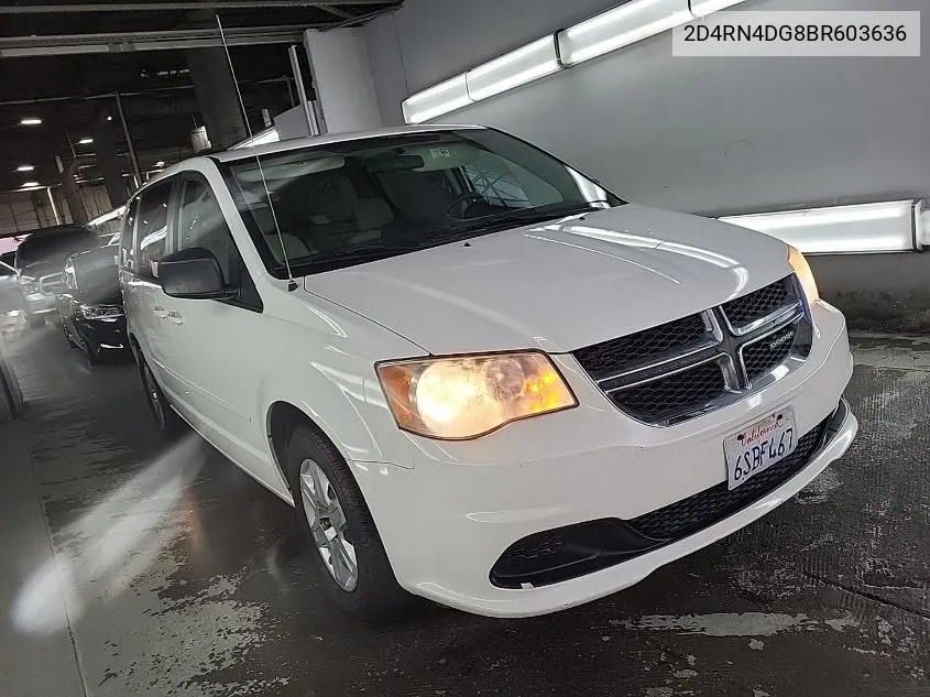 2011 Dodge Grand Caravan Express VIN: 2D4RN4DG8BR603636 Lot: 40749617