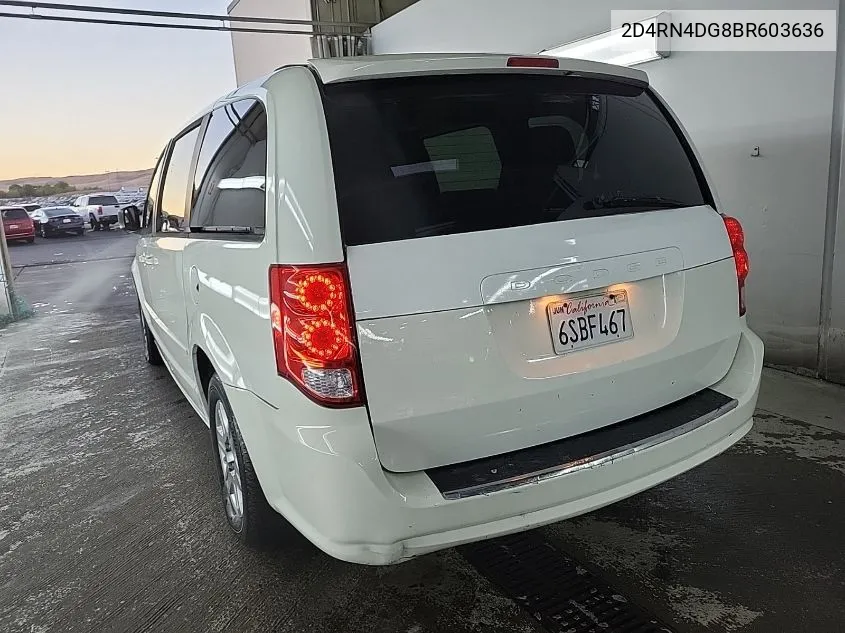 2011 Dodge Grand Caravan Express VIN: 2D4RN4DG8BR603636 Lot: 40749617