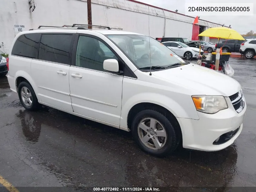 2D4RN5DG2BR650005 2011 Dodge Grand Caravan Crew