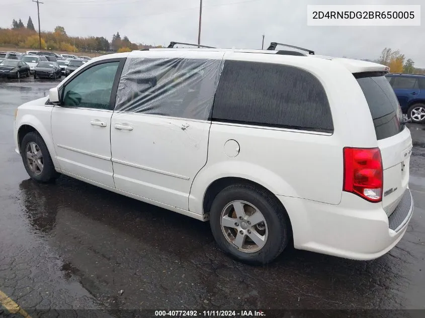 2D4RN5DG2BR650005 2011 Dodge Grand Caravan Crew