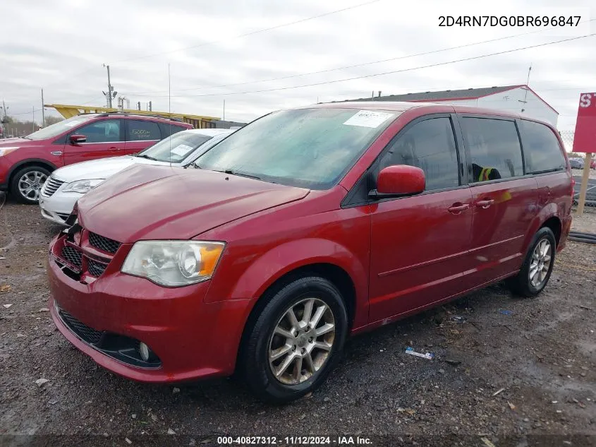 2011 Dodge Grand Caravan R/T VIN: 2D4RN7DG0BR696847 Lot: 40827312