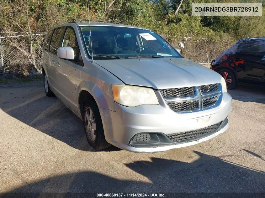 2011 Dodge Grand Caravan Mainstreet VIN: 2D4RN3DG3BR728912 Lot: 40860137