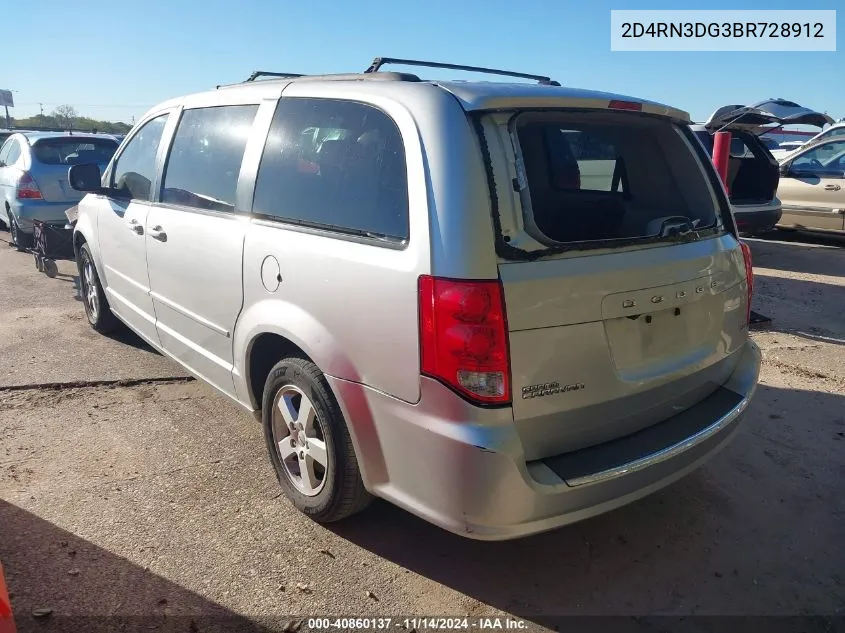 2011 Dodge Grand Caravan Mainstreet VIN: 2D4RN3DG3BR728912 Lot: 40860137