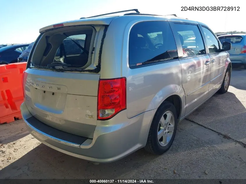 2011 Dodge Grand Caravan Mainstreet VIN: 2D4RN3DG3BR728912 Lot: 40860137