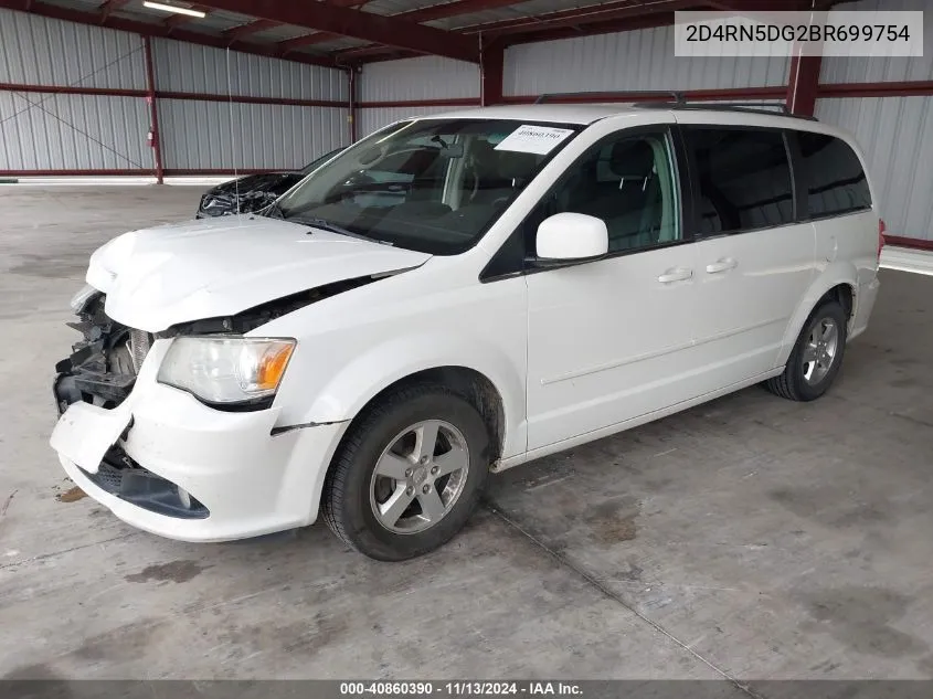 2011 Dodge Grand Caravan Crew VIN: 2D4RN5DG2BR699754 Lot: 40860390