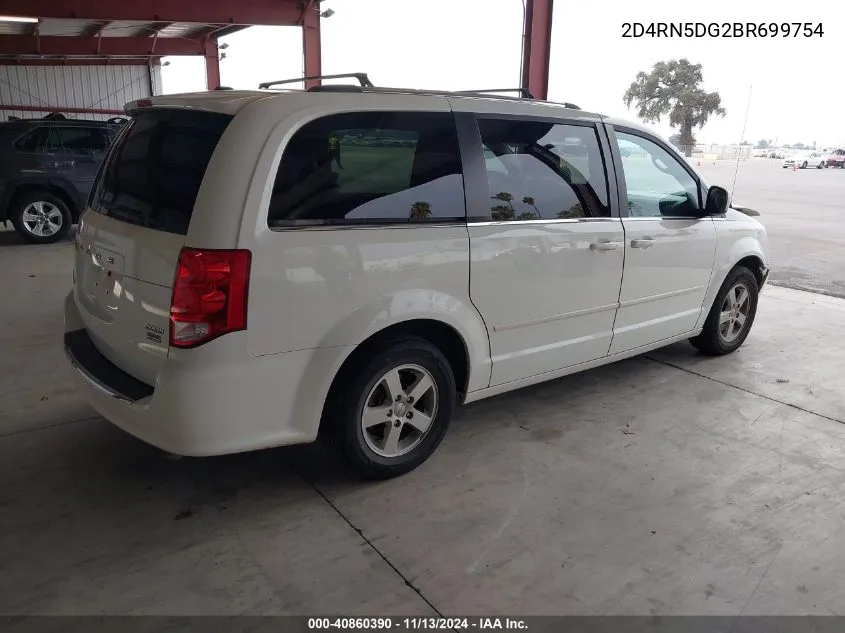 2011 Dodge Grand Caravan Crew VIN: 2D4RN5DG2BR699754 Lot: 40860390