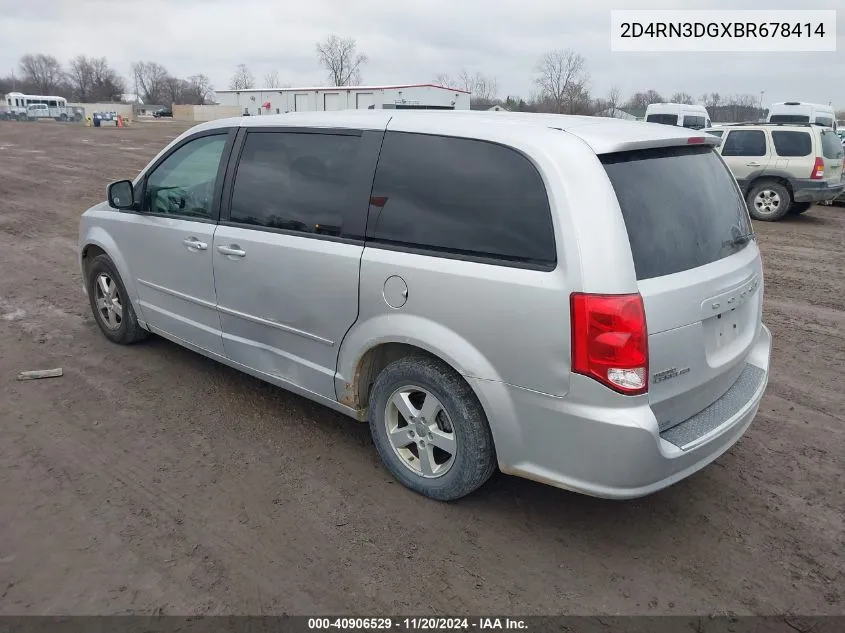 2011 Dodge Grand Caravan Mainstreet VIN: 2D4RN3DGXBR678414 Lot: 40906529