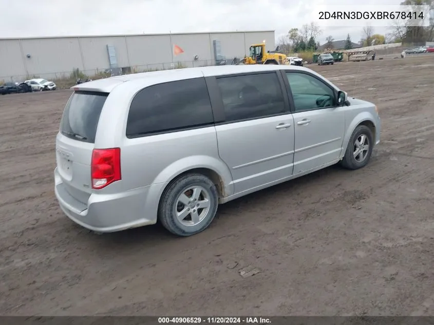 2011 Dodge Grand Caravan Mainstreet VIN: 2D4RN3DGXBR678414 Lot: 40906529