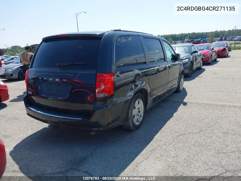 2C4RDGBG4CR271135 2012 Dodge Grand Caravan