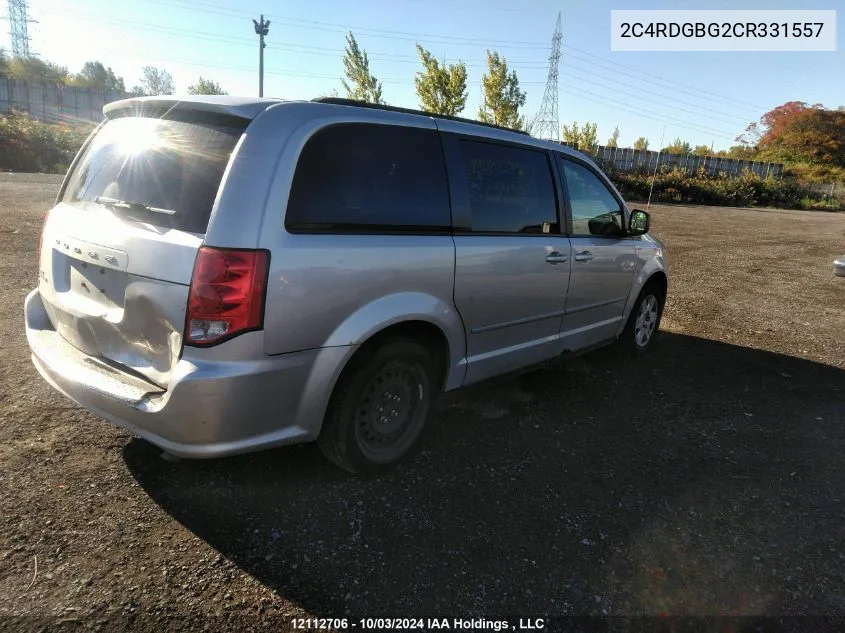 2C4RDGBG2CR331557 2012 Dodge Grand Caravan Se