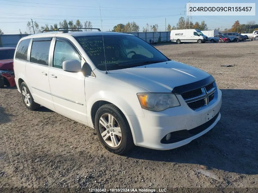 2012 Dodge Grand Caravan Crew VIN: 2C4RDGDG9CR155457 Lot: 12130342