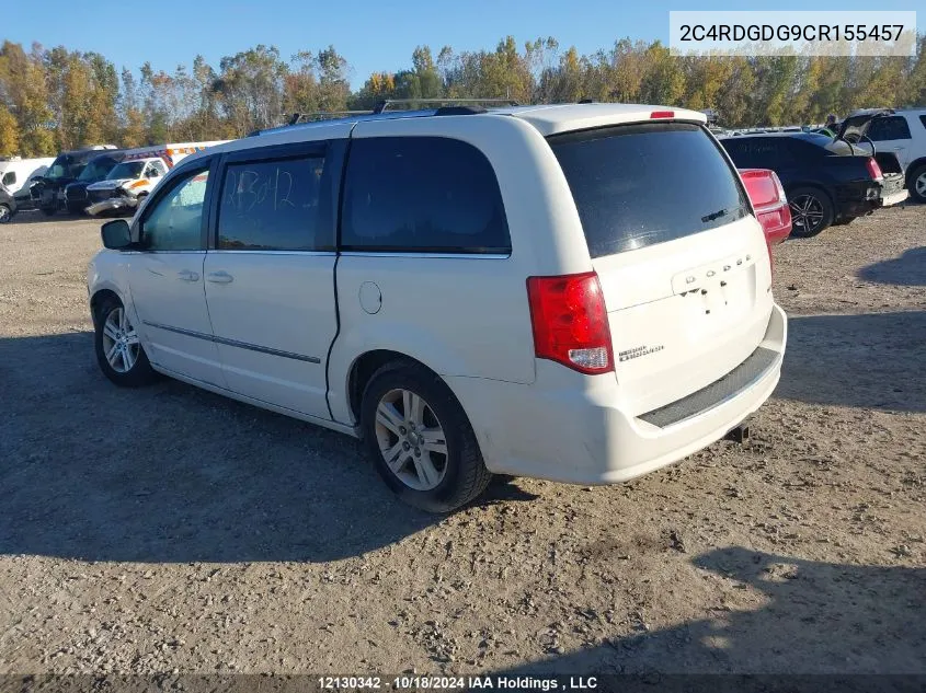 2012 Dodge Grand Caravan Crew VIN: 2C4RDGDG9CR155457 Lot: 12130342