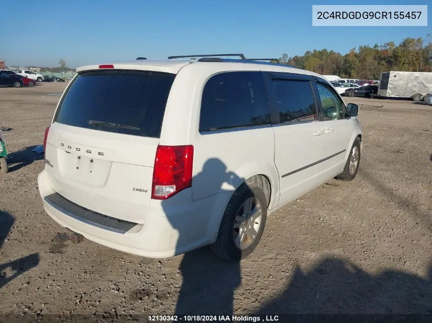 2012 Dodge Grand Caravan Crew VIN: 2C4RDGDG9CR155457 Lot: 12130342