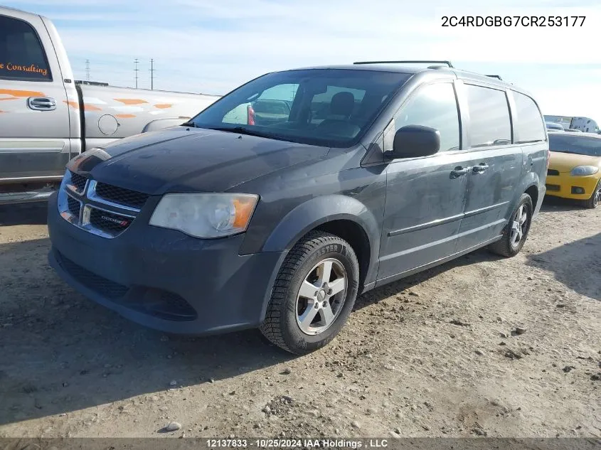 2012 Dodge Grand Caravan Se VIN: 2C4RDGBG7CR253177 Lot: 12137833