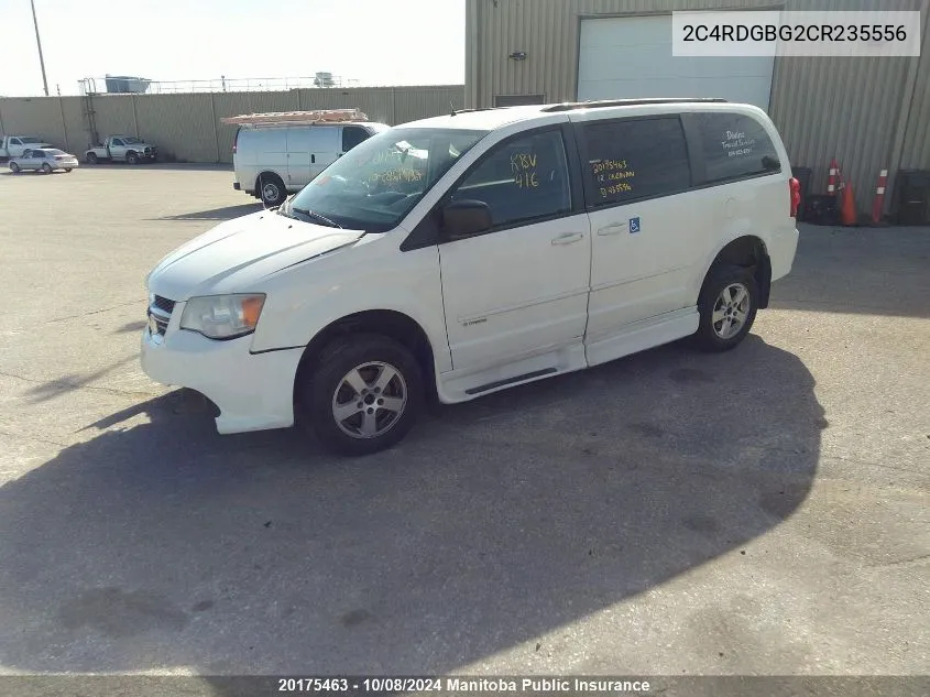 2012 Dodge Grand Caravan Se VIN: 2C4RDGBG2CR235556 Lot: 20175463