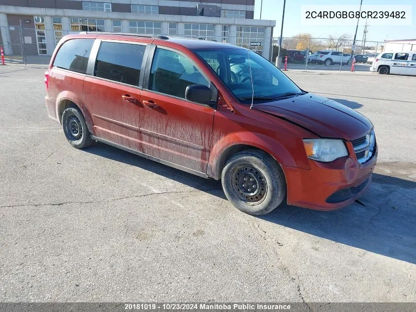 2C4RDGBG8CR239482 2012 Dodge Grand Caravan Se