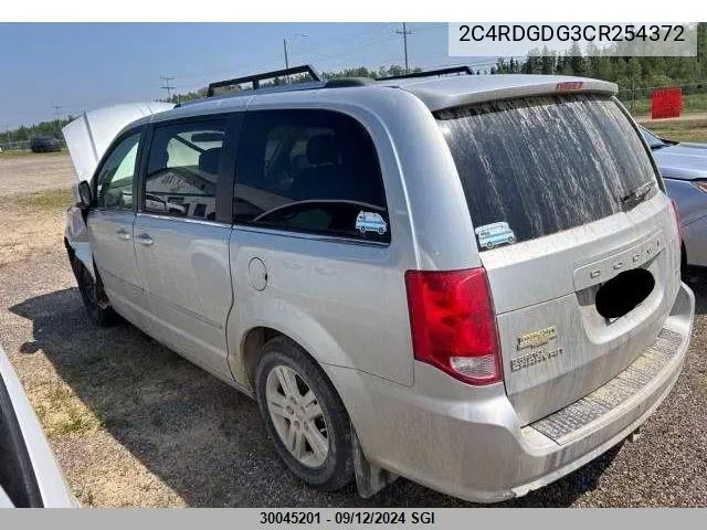 2012 Dodge Grand Caravan Crew VIN: 2C4RDGDG3CR254372 Lot: 30045201