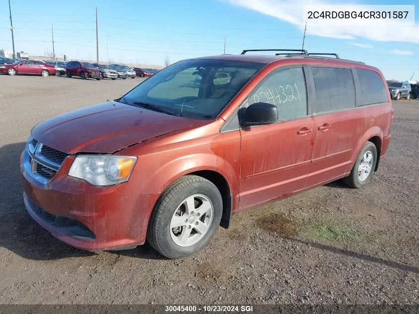 2012 Dodge Grand Caravan Se VIN: 2C4RDGBG4CR301587 Lot: 30045400