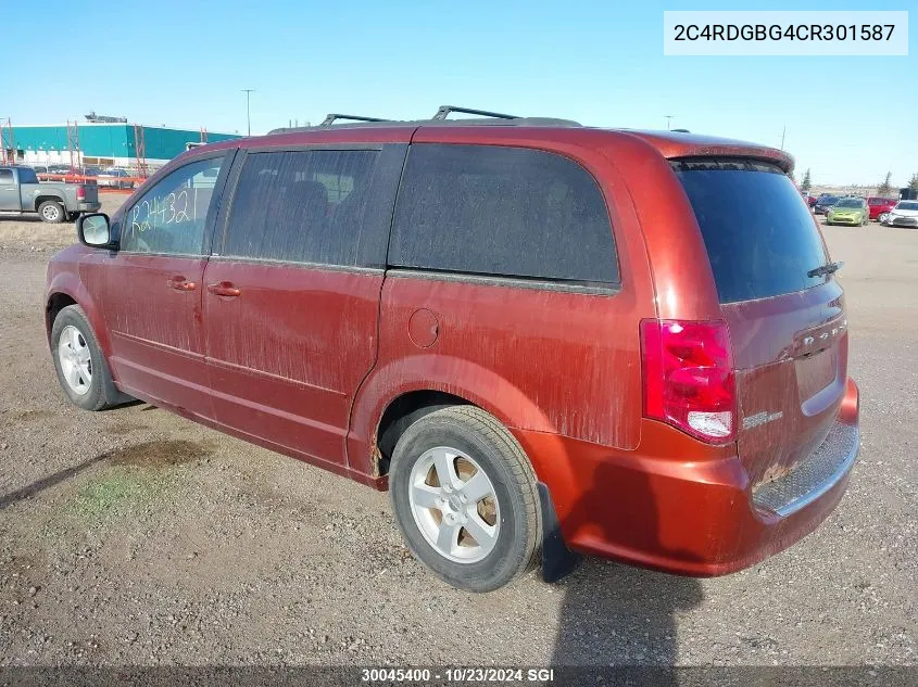 2012 Dodge Grand Caravan Se VIN: 2C4RDGBG4CR301587 Lot: 30045400