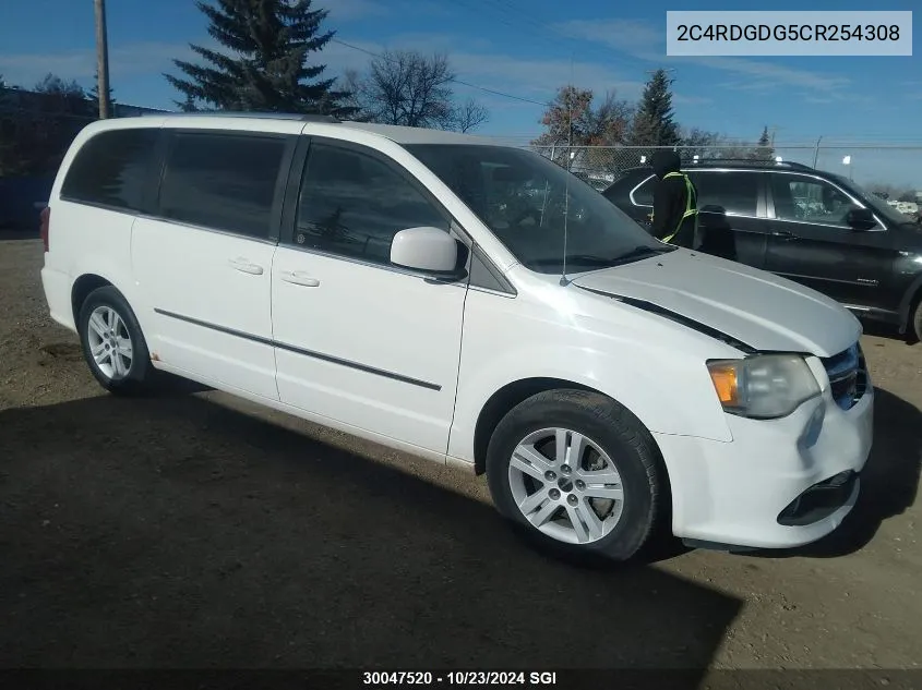 2C4RDGDG5CR254308 2012 Dodge Grand Caravan Crew