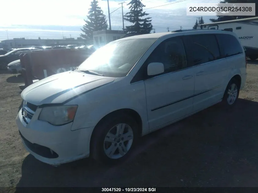 2012 Dodge Grand Caravan Crew VIN: 2C4RDGDG5CR254308 Lot: 30047520