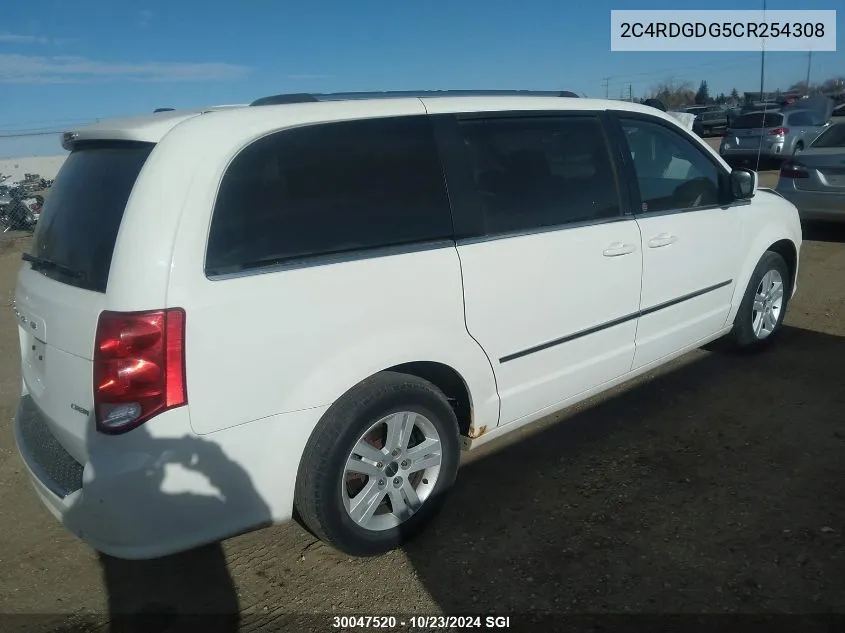 2012 Dodge Grand Caravan Crew VIN: 2C4RDGDG5CR254308 Lot: 30047520