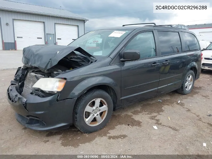 2012 Dodge Grand Caravan Sxt VIN: 2C4RDGCG2CR296288 Lot: 39319090