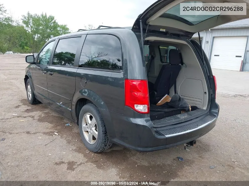 2012 Dodge Grand Caravan Sxt VIN: 2C4RDGCG2CR296288 Lot: 39319090