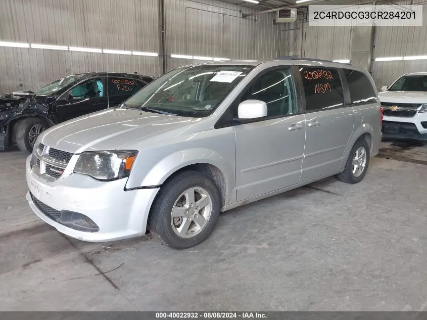 2012 Dodge Grand Caravan Sxt VIN: 2C4RDGCG3CR284201 Lot: 40022932