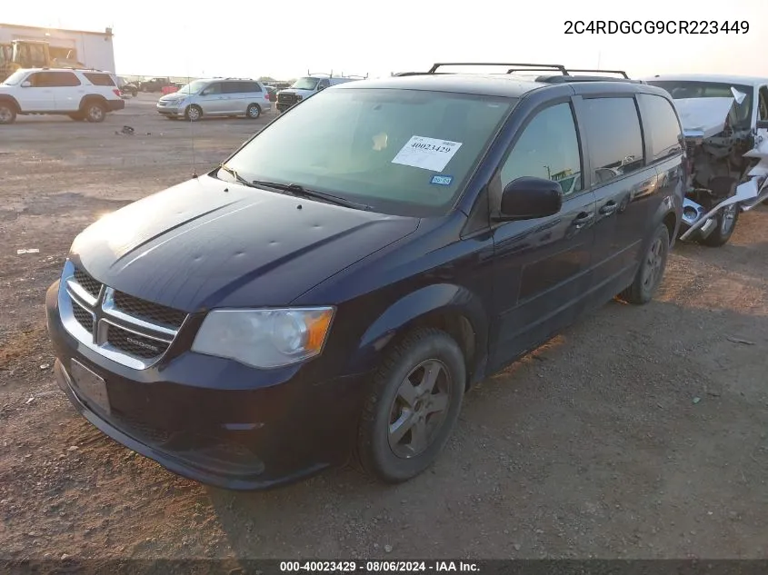 2012 Dodge Grand Caravan Sxt VIN: 2C4RDGCG9CR223449 Lot: 40023429